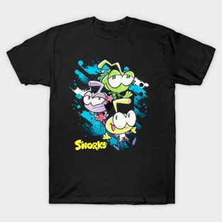 Bubble Trouble Adventures Celebrate the Whimsical Escapades and Underwater Exploration of Snorks on a Tee T-Shirt